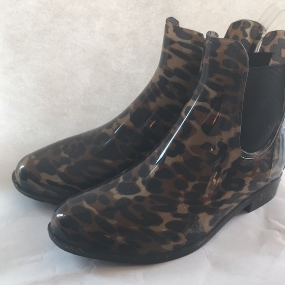 ralph lauren tally rain boots leopard